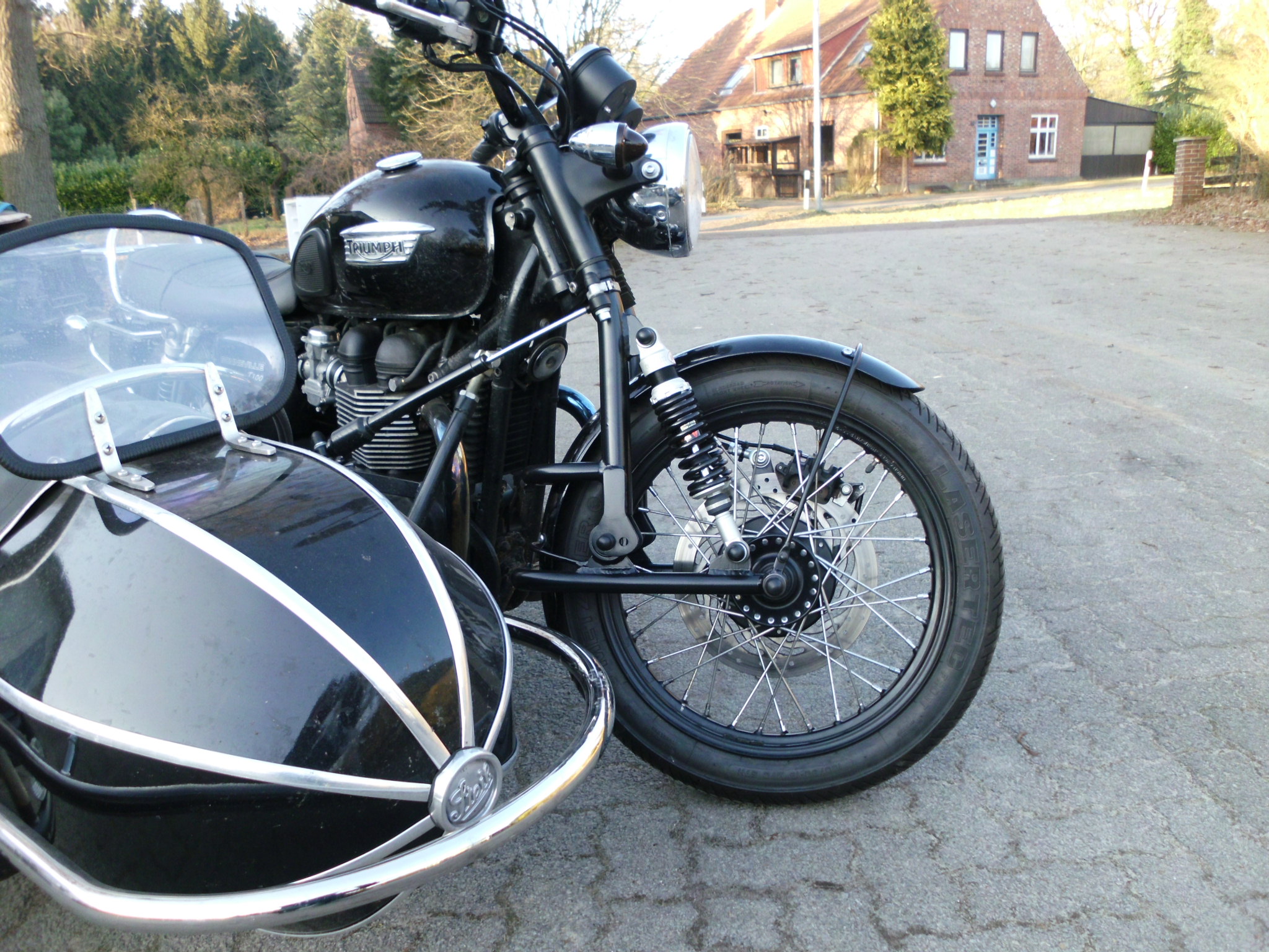 Triumph Bonneville mit Schwinggabel